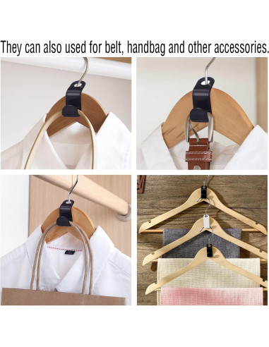 100 Ganchos Conectores para Perchas Moda y Estilo - Ahorra Espacio