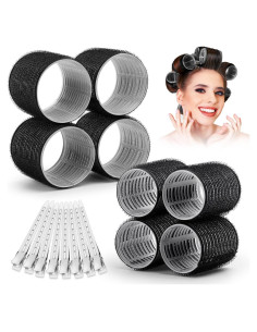 Set de Rulos Autoadhesivos Shynek 16 Piezas con Clips