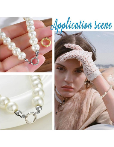 15 Anillos de Salto Abiertos PH PandaHall Plata 925 6mm