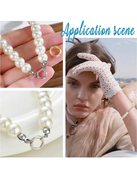 15 Anillos de Salto Abiertos PH PandaHall Plata 925 6mm