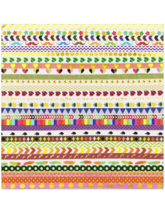 Conjunto de 48 Rollos de Cinta Washi Dorada Fina 3mm Kunminger 2