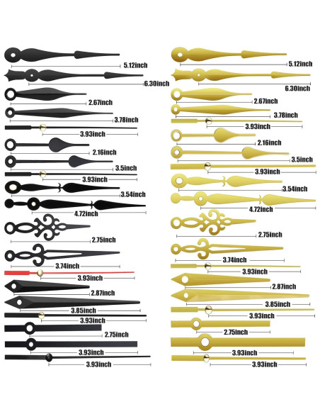 Kit de Mecanismo de Reloj Silencioso Mudder 8 Piezas 13 mm