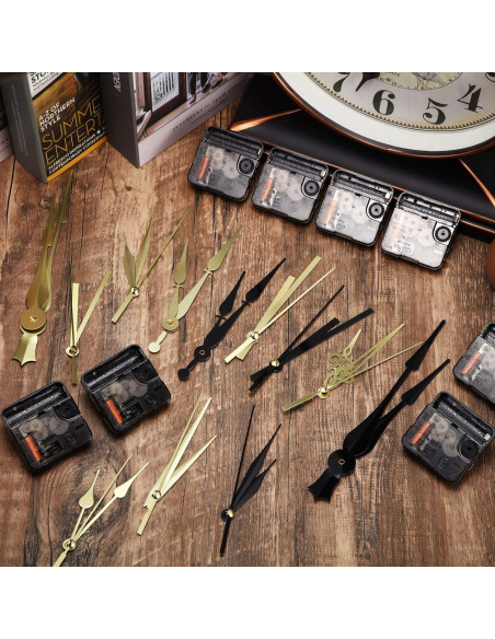 Kit de Mecanismo de Reloj Silencioso Mudder 8 Piezas 13 mm