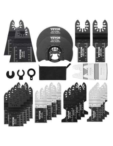 Juego de 30 Cuchillas Oscilantes VEVOR para Madera y Metal
