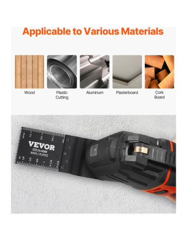 Juego de 30 Cuchillas Oscilantes VEVOR para Madera y Metal