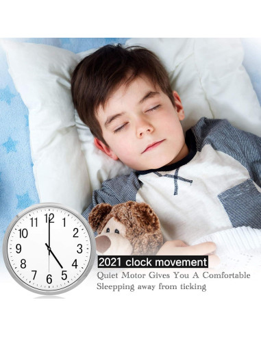 Kit de Mecanismo de Reloj Silencioso Mudder 8 Piezas 13 mm