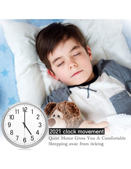 Kit de Mecanismo de Reloj Silencioso Mudder 8 Piezas 13 mm