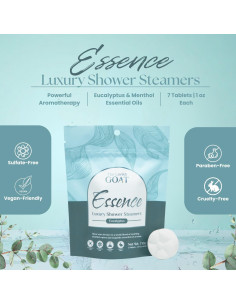 Bombas de Ducha Aromaterapia Eucalipto y Mentol The Lavish Goat - 7 Tabletas 2