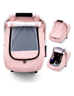 Cubierta de Asiento de Coche Impermeable para Bebé Rosa