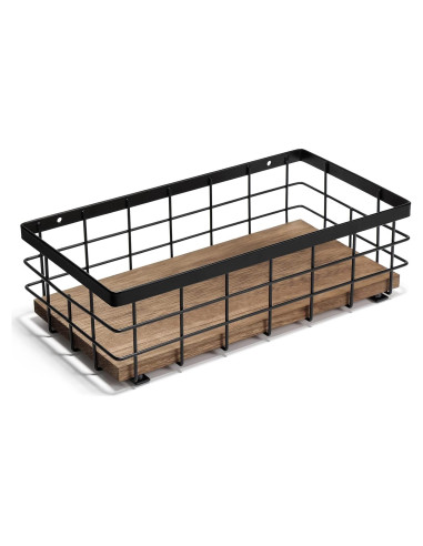 Canasta de Alambre de Metal TJ.MOREE 28.2x14.7cm para Baño y Cocina