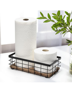 Canasta de Alambre de Metal TJ.MOREE 28.2x14.7cm para Baño y Cocina 2