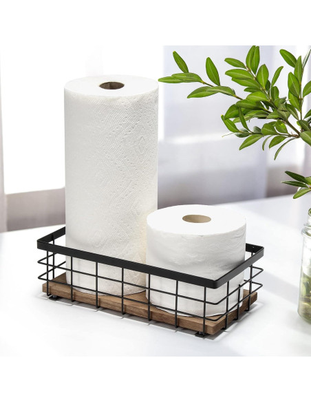 Canasta de Alambre de Metal TJ.MOREE 28.2x14.7cm para Baño y Cocina