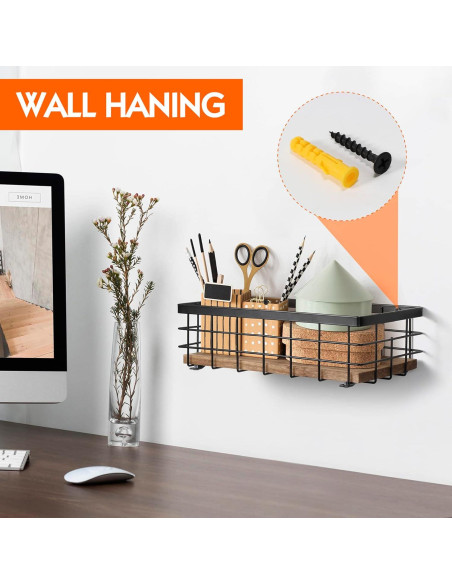 Canasta de Alambre de Metal TJ.MOREE 28.2x14.7cm para Baño y Cocina