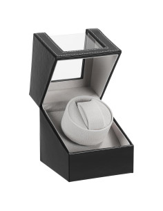 Enrollador de Reloj Automático LINGFANSTORE Cuero Negro