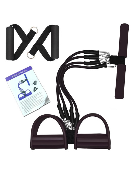 Banda de Resistencia Sanmily 4 Tubos Ajustable para Fitness