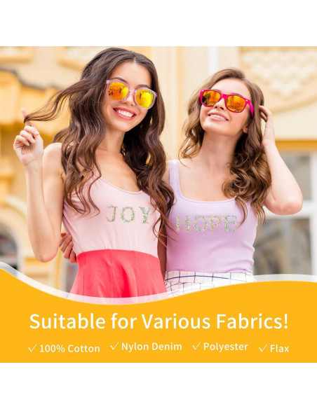 Transferencias de Letras Florales DTF 9 Pcs para Planchar - CRASHOT