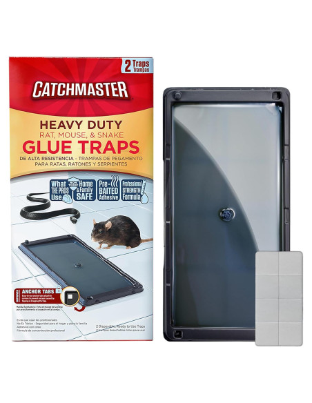 Trampas de Pegamento Catchmaster para Ratas y Ratones 2 Unidades