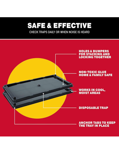 Trampas de Pegamento Catchmaster para Ratas y Ratones 2 Unidades