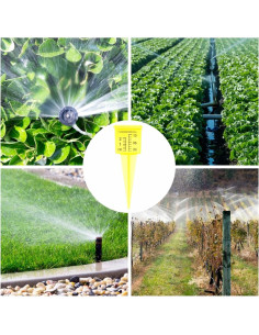 Medidor de Lluvia Housoutil 2PCS para Jardín 13.4cm 2