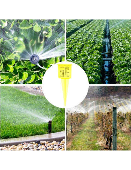 Medidor de Lluvia Housoutil 2PCS para Jardín 13.4cm