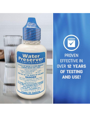 Conservador de Agua 7C's para Tanque de 208 Litros - Purifica 5 Años