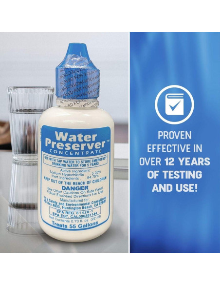 Conservador de Agua 7C's para Tanque de 208 Litros - Purifica 5 Años