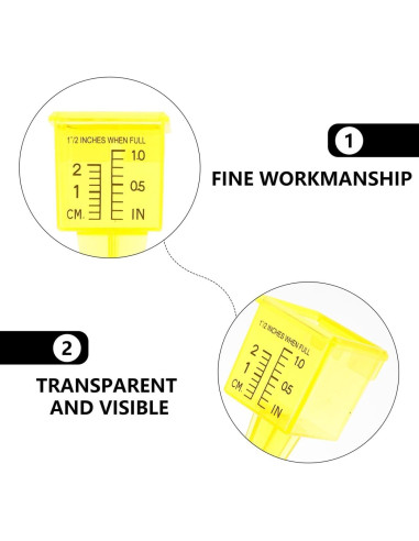 Medidor de Lluvia Housoutil 2PCS para Jardín 13.4cm