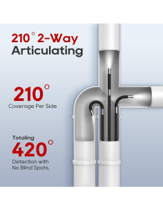 Borescopio Articulado Bidireccional TOPDC 6mm HD 1920P 2m 2