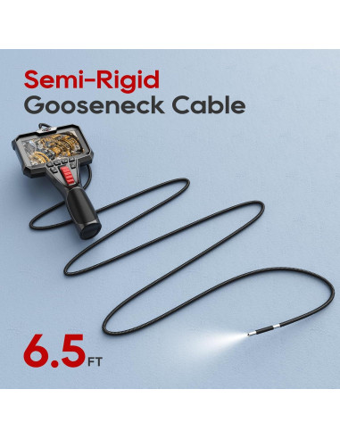 Borescopio Articulado Bidireccional TOPDC 6mm HD 1920P 2m