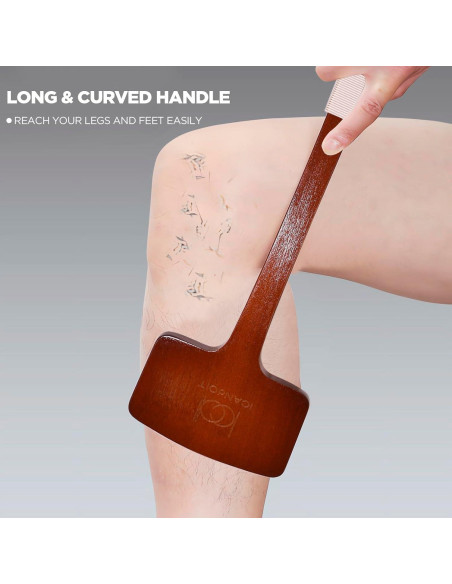 Set de Exfoliación ICANdOIT con Cepillo de Espalda y Guante Facial