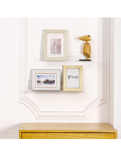 Estante Flotante Acrílico Transparente CY Craft 4 PCS 38.4 cm 2