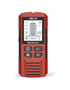 Buscador de Vigas 5-en-1 XMKJ Rojo Inferno - Detector de Pared