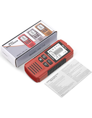 Buscador de Vigas 5-en-1 XMKJ Rojo Inferno - Detector de Pared