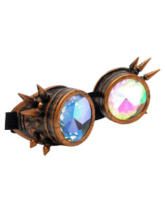 Gafas Steampunk Rave Umbrellalaboratory Caleidoscopio Arcoíris