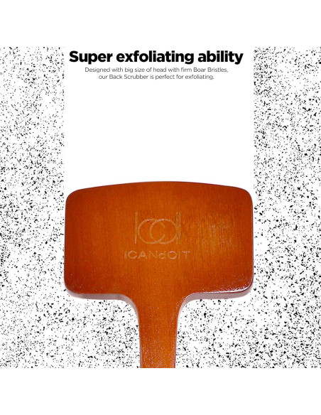 Set de Exfoliación ICANdOIT con Cepillo de Espalda y Guante Facial