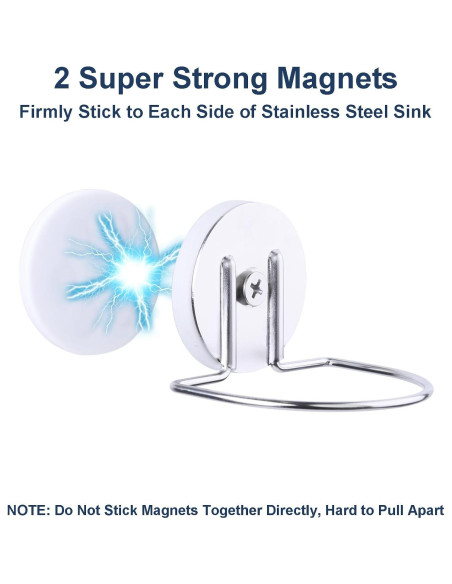 Soporte Magnético para Esponjas LEVOSHUA Acero Inoxidable SUS 304 Soporte Magnético para Esponjas LEVOSHUA Acero Inoxidable SUS 304