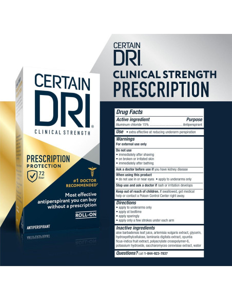 Antitranspirante Clínico Certain Dri 35.5 ml - Sin Fragancia