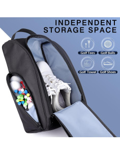 Bolsa para Zapatos de Golf BIRDIEBLAST Acolchada Negra 2