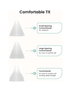 Cámara de Succión Nasal GROWNSY Mejorada + 3 Puntas Silicona 2