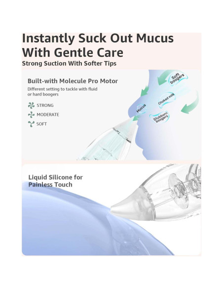 Cámara de Succión Nasal GROWNSY Mejorada + 3 Puntas Silicona