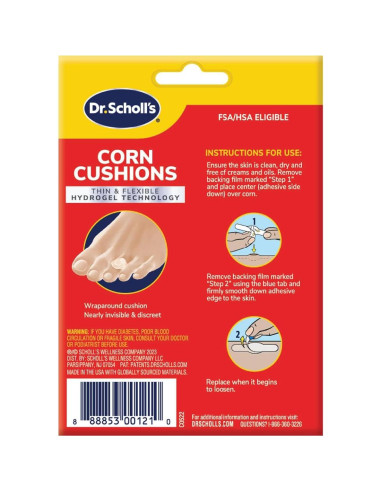 Cojín para Callos Dr. Scholl's Hidrogel 6 Unidades