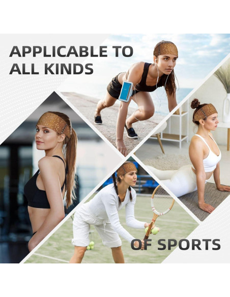 Cinta de cabeza deportiva DSSWTP unisex, antideslizante, absorbente