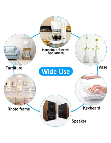 Almohadillas de Silicona Antideslizantes Golesh 10x1 cm - Protección Muebles