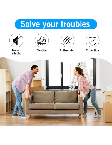 Almohadillas de Silicona Antideslizantes Golesh 10x1 cm - Protección Muebles