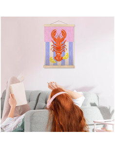 Arte de Pared Langosta de Playa SPBL&L 30x40 cm Lienzo 2