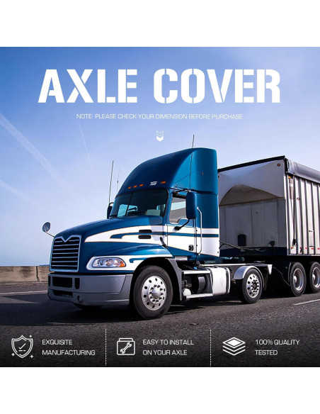 Cubiertas de Eje Frontal Autsurles 33mm Cromadas - Kit de 2