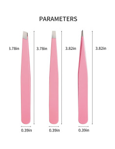 Set de Pinzas de Precisión Tirdkid - 3 Piezas Rosa 2