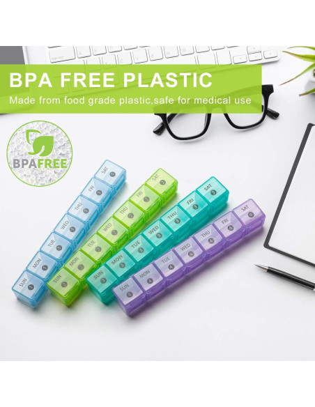 Organizador de Pastillas Mensual DANYING XL 28 Compartimentos Organizador de Pastillas Mensual DANYING XL 28 Compartimentos