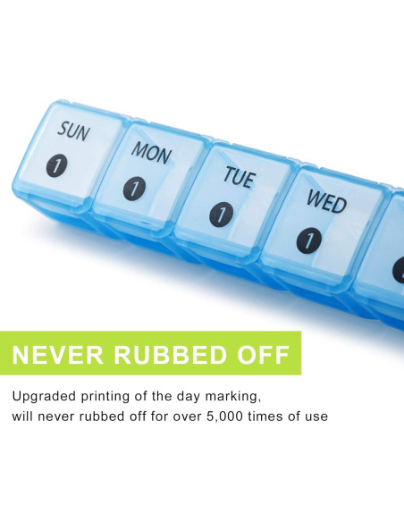 Organizador de Pastillas Mensual DANYING XL 28 Compartimentos Organizador de Pastillas Mensual DANYING XL 28 Compartimentos