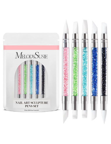 Juego de 5 Pinceles de Escultura de Uñas MelodySusie